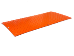 EZG Hogtrax 4' x 8' Orange Mat (Cleats One Side, Honeycomb Tread On Other)- PLEASE CALL for LTL Freight Shipping