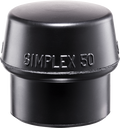 Replacement Head for Simplex 60 Mallet - Black Rubber