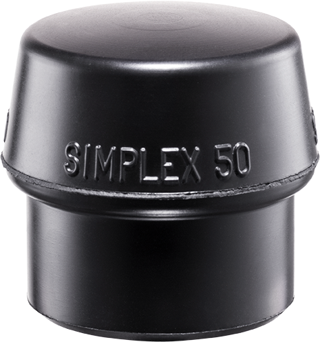 Replacement Head for Simplex 60 Mallet - Black Rubber