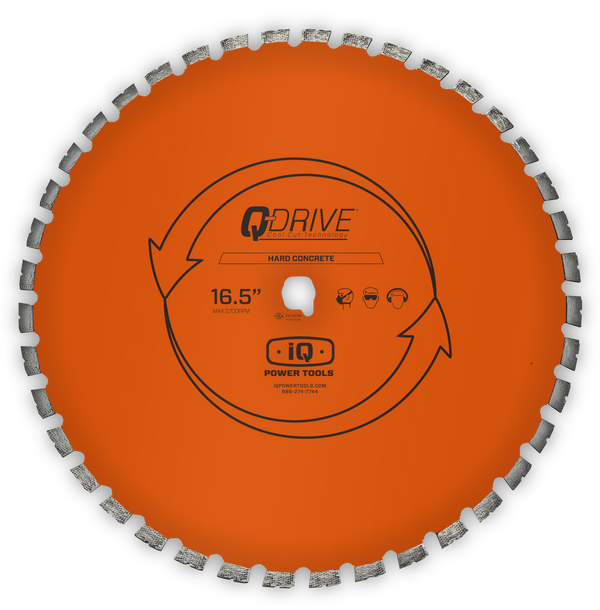 iQ 16.5″ Q-Drive Arrayed Segmented Hard Concrete Blade for iQMS362