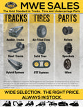 MWE Tracks, Tires and Undercarriage Parts
