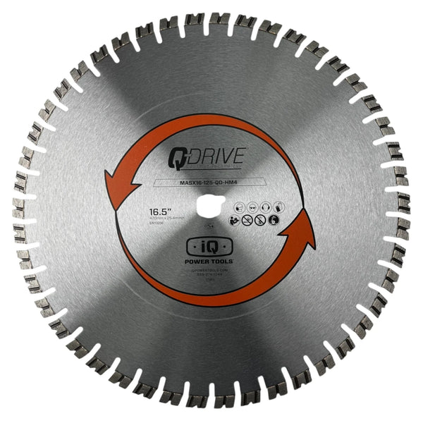 iQ 16.5” Q-Drive Arrayed Segmented Silver Super Hard Material Blade for iQMS362