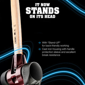 Simplex 80 Mallet w/ Superplastic and "Stand Up" Black Rubber, 6 lb