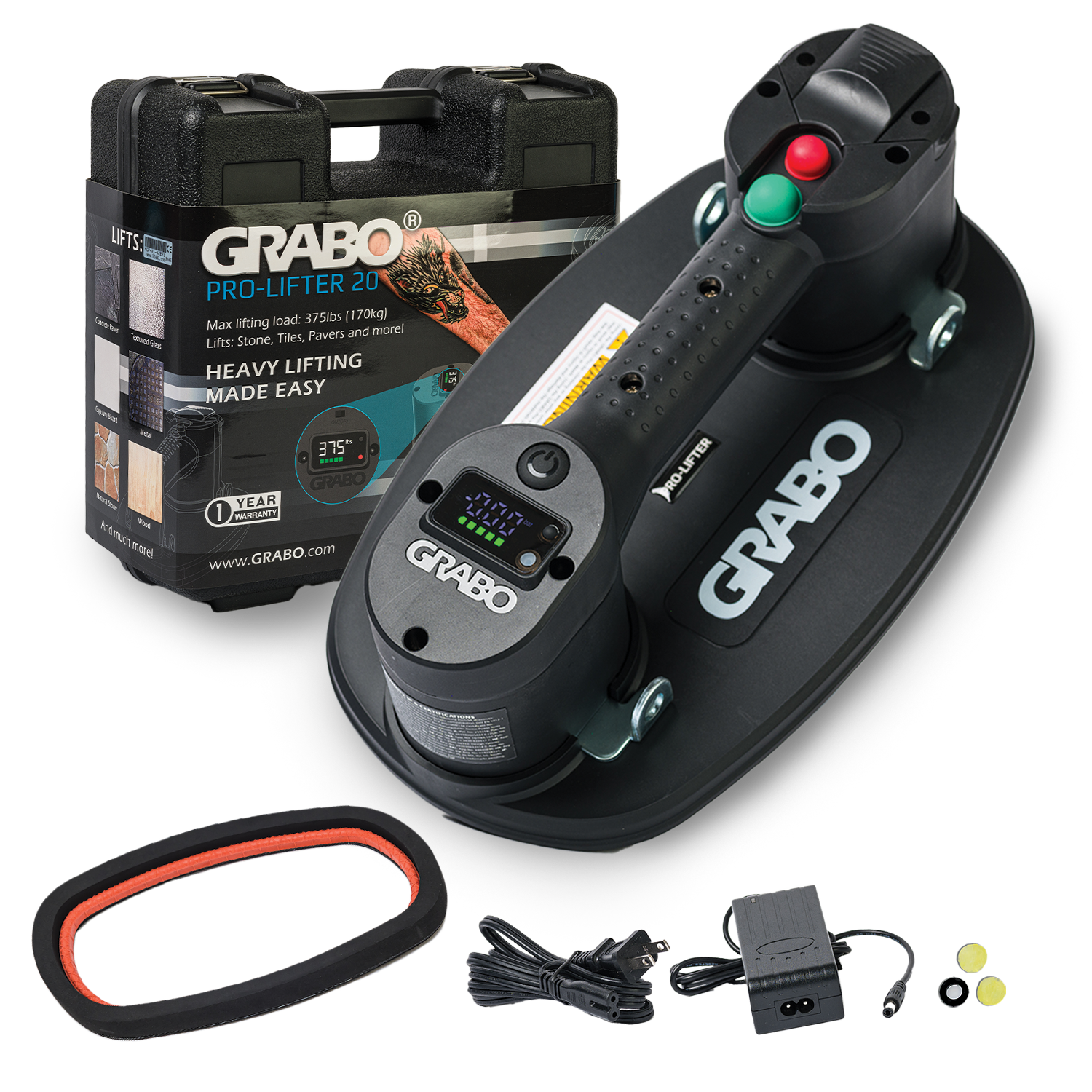Grabo PRO Lifter 20 Battery Hand Vacuum Suction Tool (Hard Case)