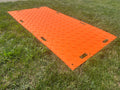 EZG Hogtrax 4' x 8' x .5" Orange Mat $229 (Cleats One Side, V-Pattern On Other)- PLEASE CALL for LTL Freight Shipping