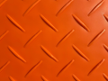 EZG Hogtrax 4' x 8' x .5" Orange Mat $229 (Cleats One Side, V-Pattern On Other)- PLEASE CALL for LTL Freight Shipping