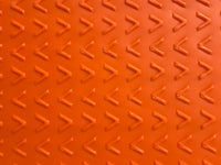 EZG Hogtrax 4' x 8' x .5" Orange Mat $229 (Cleats One Side, V-Pattern On Other)- PLEASE CALL for LTL Freight Shipping