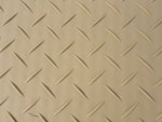 Blue Gator 4' x 8' x .375" Tan Mat $198 (Cleats One Side, V-Pattern On Other)- PLEASE CALL for LTL Freight Shipping