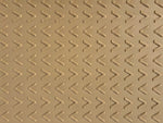 Blue Gator 4' x 8' x .375" Tan Mat $198 (Cleats One Side, V-Pattern On Other)- PLEASE CALL for LTL Freight Shipping