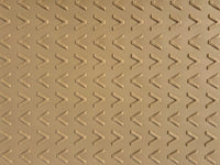 Blue Gator 4' x 8' x .375" Tan Mat $198 (Cleats One Side, V-Pattern On Other)- PLEASE CALL for LTL Freight Shipping