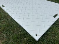 Blue Gator 4' x 8' x .5" Natural Mat $250 (Cleats One Side, Smooth On Other)- PLEASE CALL for LTL Freight Shipping