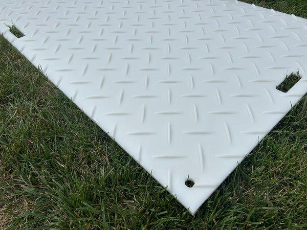 Blue Gator 4' x 8' x .5" Natural Mat $250 (Cleats One Side, Smooth On Other)- PLEASE CALL for LTL Freight Shipping