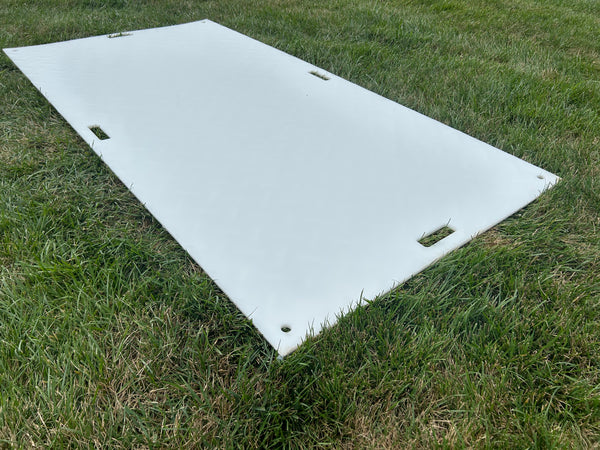 Blue Gator 4' x 8' x .5" Natural Mat $250 (Cleats One Side, Smooth On Other)- PLEASE CALL for LTL Freight Shipping