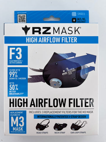 RZ M3 Mask F3 Replacement Filter Pack(3) - M/L/XL