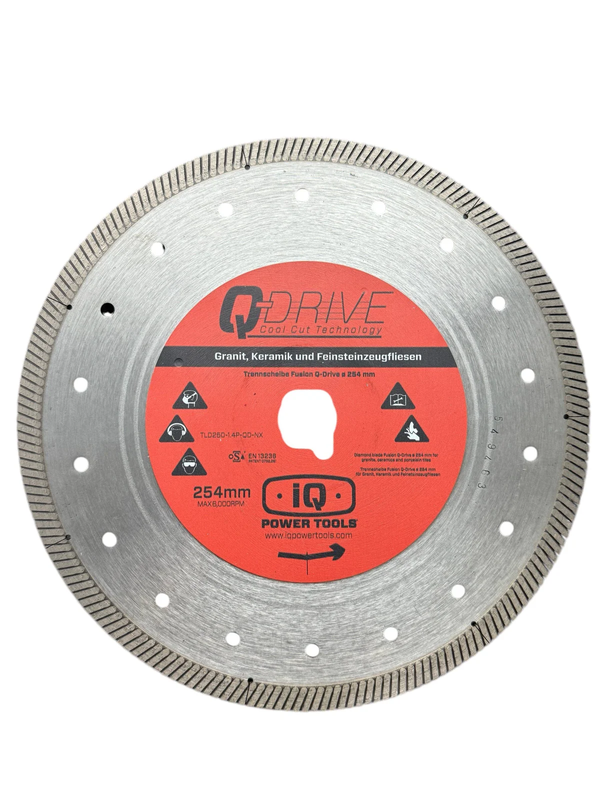 iQ 10" Tile Blade Finishing Touch for iQ252 and iQTS244 Dry Cut Dustless Tile Saw