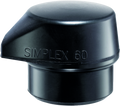 Replacement Head for Simplex 60 Mallet "Stand Up" - Black Rubber