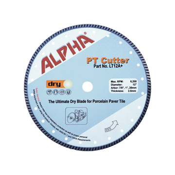 Alpha Pro Tools 12" PT Cutter for Tile - 7/8", 1", 20mm arbor